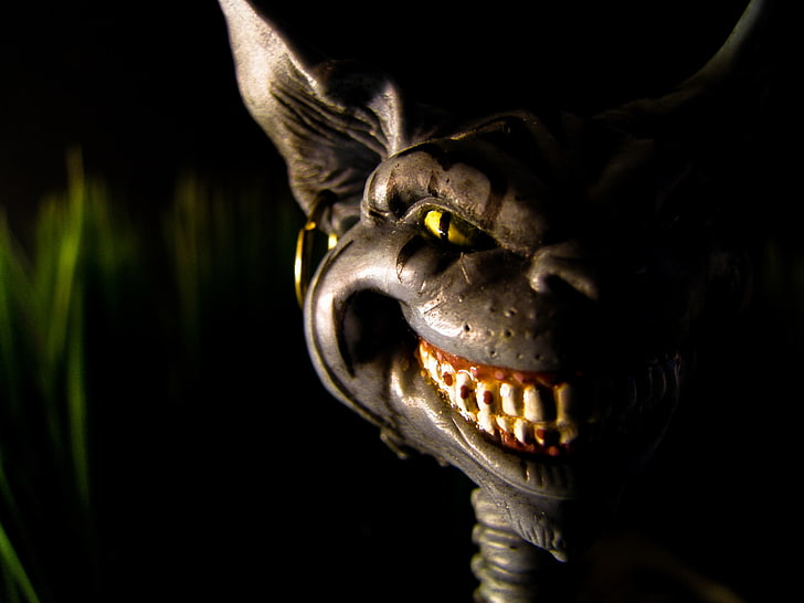 graue Monsterfigur, amerikanische McGees Alice, Alice im Wunderland, Cheshire Cat, HD-Hintergrundbild