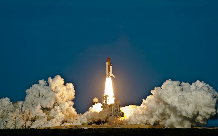 กระสวยอวกาศ Discovery Launch อวกาศเปิดตัวกระสวยค้นพบเครื่องบิน, วอลล์เปเปอร์ HD