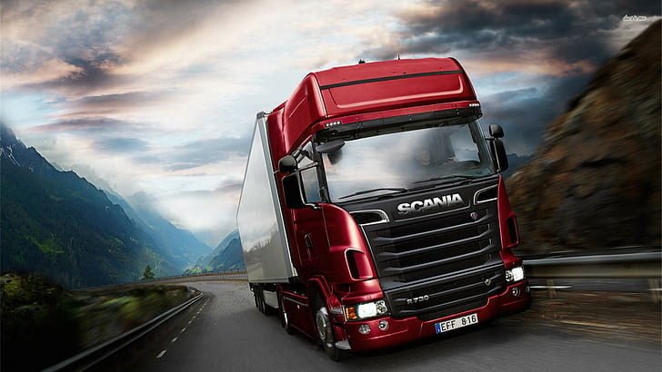 Scania, camión, vehículo, Fondo de pantalla HD