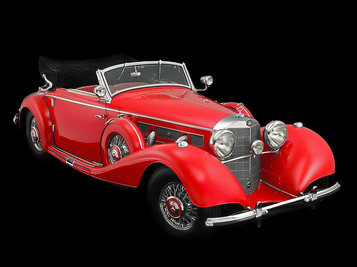 1937, 540k, benz, cabriolet, lyx, mercedes, retro, HD tapet