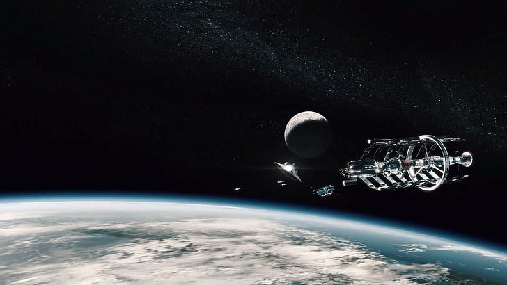 satélite cinza e preto sobre a terra, Civilization: Beyond Earth, ficção científica, HD papel de parede
