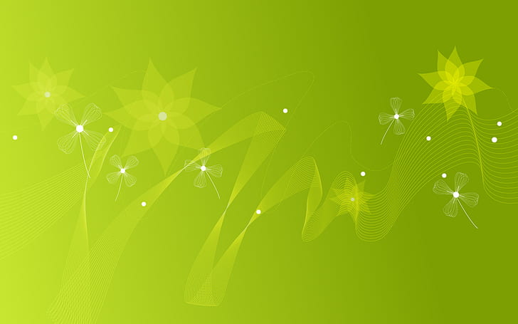 Светло зелено, флорални мотиви, фон, светло зелено, флорални шарки, фон, HD тапет