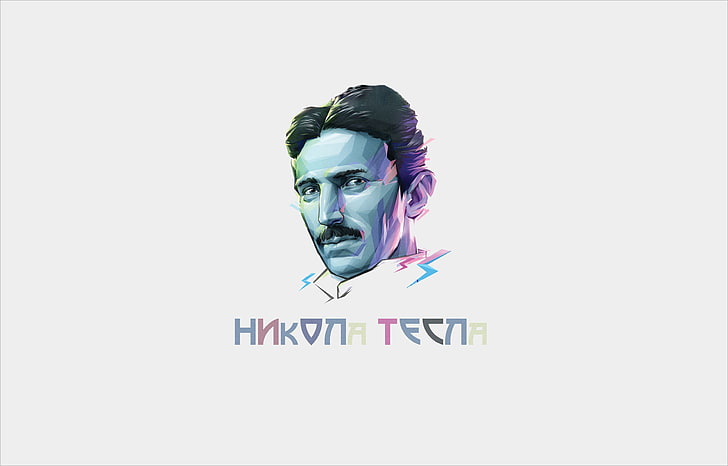 Nikola Tesla clip art, Tesla, Physicist, Nikola Tesla, HD wallpaper