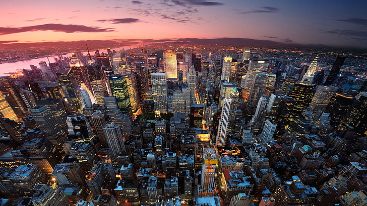 edificios de la ciudad, ciudad, edificio, ciudad de Nueva York, Fondo de pantalla HD