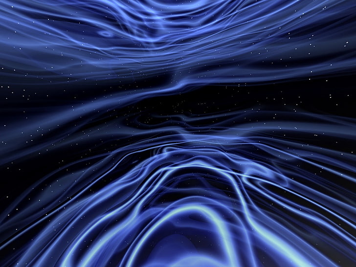 blue lightwave illustration, dissolution, blue, matte, luster, HD wallpaper