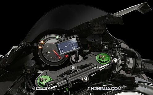 kawasaki, kawasaki Ninja, мотоциклет, моторспорт, нинджа H2, HD тапет HD wallpaper