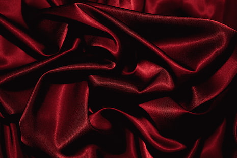 röd textil, röd, tyg, veck, struktur, HD tapet HD wallpaper