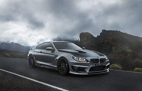 BMW, M6, Coupe, coupé deportivo gris, 2015, F13, BMW, Coupe, M6, Fondo de pantalla HD HD wallpaper