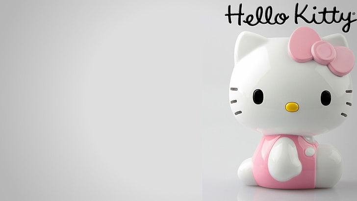 Hello Kitty figurine, Hello Kitty, kittens, cat, HD wallpaper