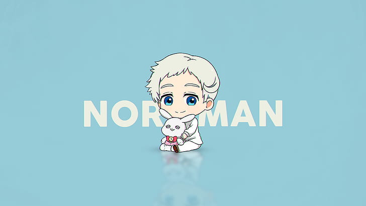 Norman (The Promised Neverland), The promised neverland, Yakusoku no neverland, chibi, anime boys, HD wallpaper