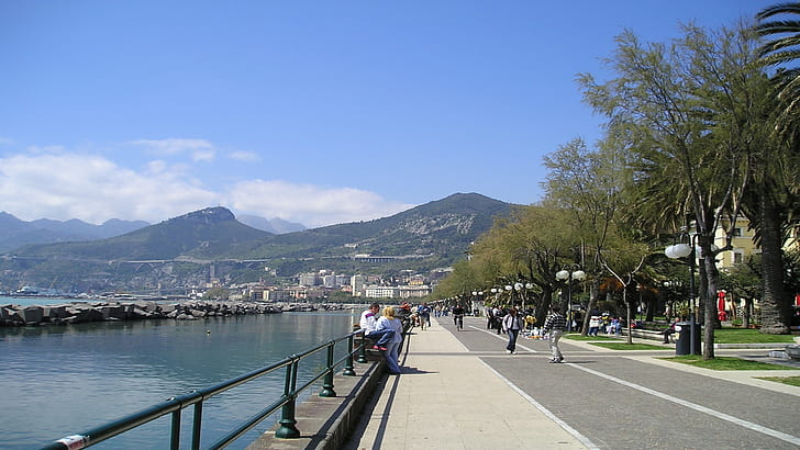 Seafront In Salerno 0065, HD wallpaper