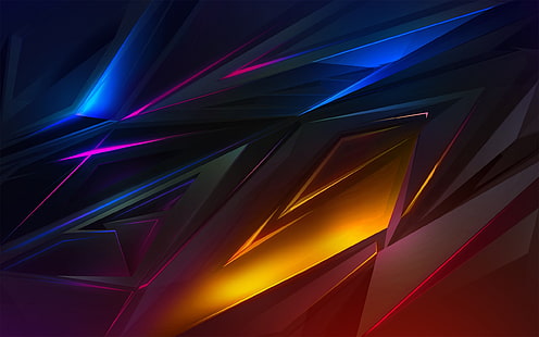 coole Dreiecke, scharfe Kanten, abstrakt, HD-Hintergrundbild HD wallpaper