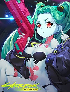 Cyberpunk: Edgerunners, Lucy (Edgerunners), rebecca, anime, cyberpunk, HD masaüstü duvar kağıdı HD wallpaper