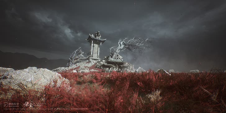 Schwarzer Mythos: Wukong, Ruinen, Videospielkunst, HD-Hintergrundbild