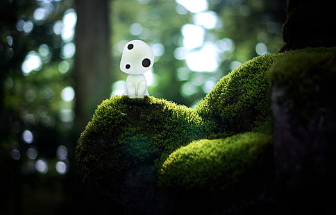 erba verde, principessa Mononoke, anime, natura, Studio Ghibli, Sfondo HD HD wallpaper
