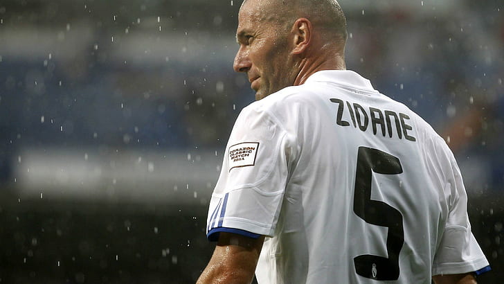 Futbolistas, fútbol, ​​Zinedine Zidane, Fondo de pantalla HD