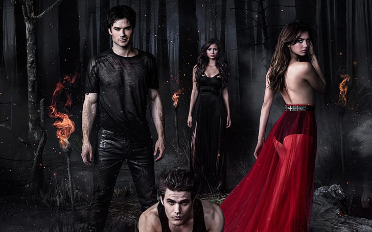 The Vampire Diaries Season 5 2013、シーズン、吸血鬼、日記、2013、 HDデスクトップの壁紙