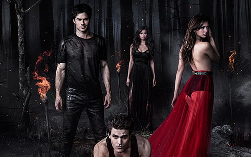 The Vampire Diaries Temporada 5 2013, temporada, vampiro, diários, 2013, HD papel de parede HD wallpaper