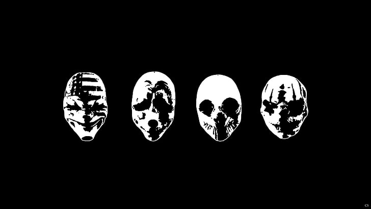 Payday: The Heist, Payday 2, video games, PC gaming, mask, Hoxton, overkill, HD wallpaper