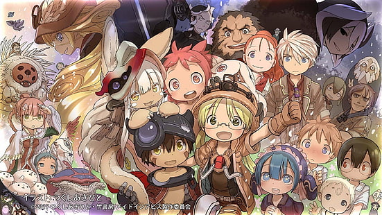 Anime, Made In Abyss, Belchero (Made in Abyss), Bondrewd (Made in Abyss), Faputa (Made in Abyss), Habolg (Made in Abyss), Jiruo (Made in Abyss), Kiyui (Made in Abyss), Lafy (Made in Abyss), Lerume (Made in Abyss), Lyza (Made in Abyss), Maruruk (Made in Abyss), Meinya (Made in Abyss), Mio Akiyama, Wallpaper HD HD wallpaper