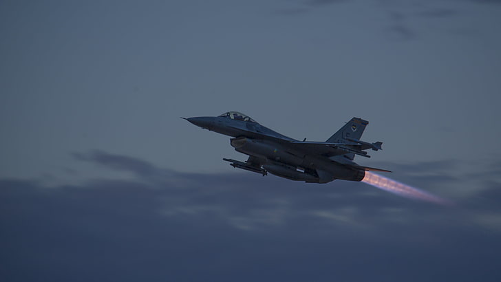 avião, militar, aeronaves, força aérea dos EUA, Falcão de Combate General Dynamics F-16, HD papel de parede