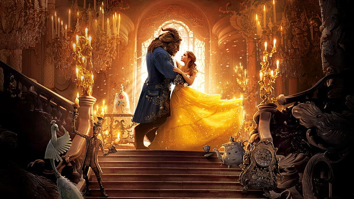 Beauty and the Beast poster, Beauty and the Beast, 2017, HD, 4K, 8K, HD wallpaper