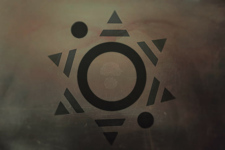 triangle, abstract, circle, 30STM, digital art, pattern, Thirty Seconds To Mars, geometry, artwork, HD wallpaper