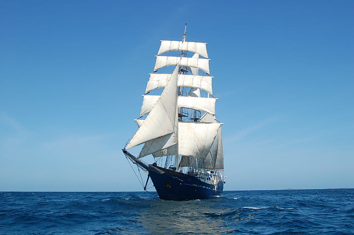 Meer, Boot, Landschaft, Segelschiff, HD-Hintergrundbild