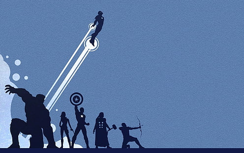 The Avengers, Iron Man, Hulk, Thor, Hawkeye, Captain America, Black Widow, Wallpaper HD HD wallpaper