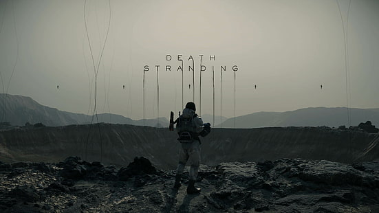 Death Stranding, Spielekunst, Videospielkunst, Videospiele, Hideo Kojima, Männer, dunkles Haar, HD-Hintergrundbild HD wallpaper