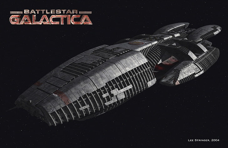 Battlestar Galactica, nave espacial, HD papel de parede
