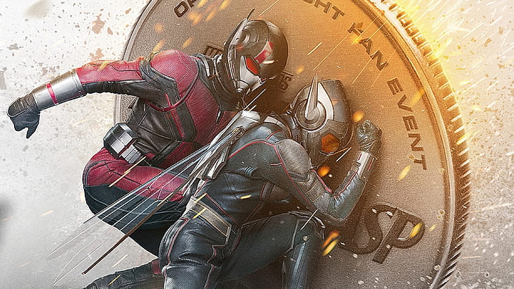Ant Man and the Wasp, Ant Man, Wasp, HD, 2018 filmy, filmy, plakat, Tapety HD