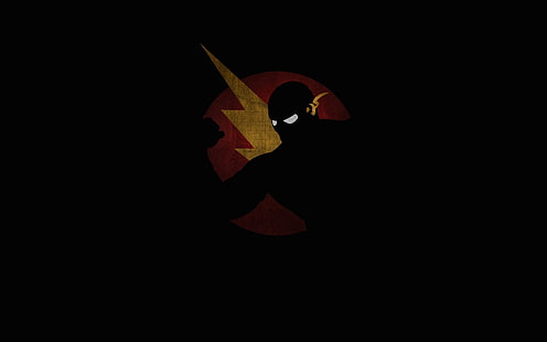 Das Flash Wallpaper, DC Comics, The Flash, Minimalismus, HD-Hintergrundbild HD wallpaper