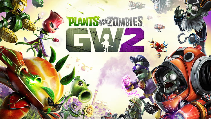 Plants VS Zombies Garden Warfare 2, Game, Poster, plants vs. zombies gw2, plants vs zombies garden warfare 2, game, poster, HD wallpaper