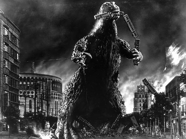 Papel de parede de Godzilla, Godzilla, Godzilla (1954), Trem, HD papel de parede