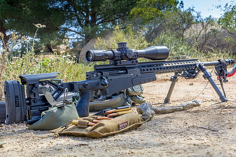 armas, óptica, cartuchos, rifle, francotirador, Fondo de pantalla HD HD wallpaper