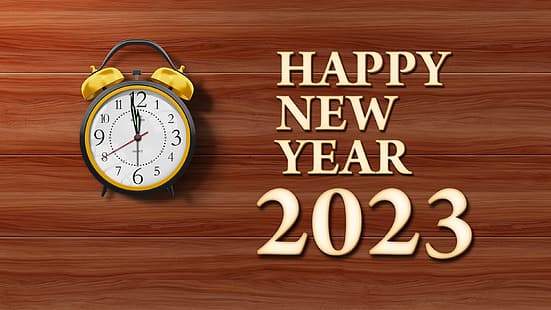 2023 (Année), Nouvel An, horloges, Fond d'écran HD HD wallpaper
