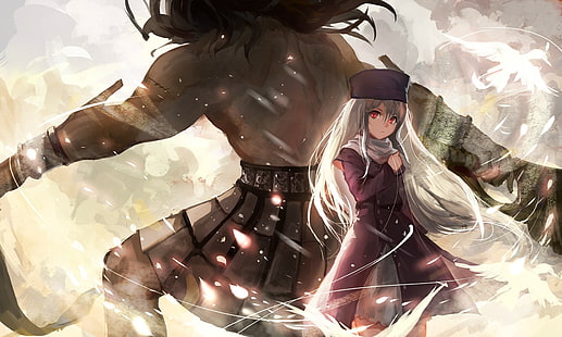 Fate Series, Berserker, Illyasviel von Einzbern, Vögel, Fate / Stay Night, Anime, HD-Hintergrundbild HD wallpaper