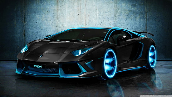 Lamborghini Aventador, auto sportiva, cool, macchina nera, lamborghini aventador, auto sportiva, cool, macchina nera, Sfondo HD HD wallpaper
