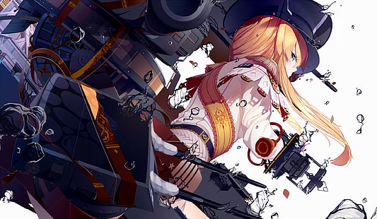 Anime, Anime Girls, Sammlung Kantai, Bismarck (KanColle), HD-Hintergrundbild HD wallpaper