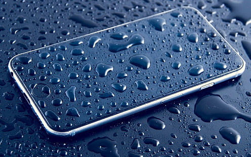 rymdgrå iPhone 6s, apple, iphone 6s, droppar, yta, HD tapet HD wallpaper