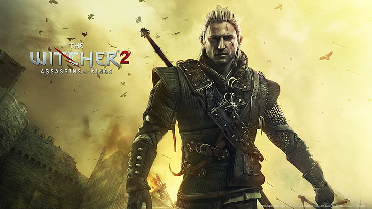 Papel de parede de jogo de Witchers 2, The Witcher 2 assassinos de reis, The Witcher, Geralt de Rivia, HD papel de parede