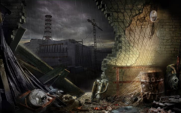 S.T.A.L.K.E.R, S. T. A. L. K. E. R Clear Sky, Credits, Look at Chernobyl, HD wallpaper