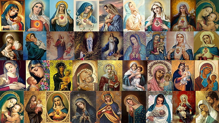 キリスト教 イエス キリスト 宗教 聖母マリア コラージュ Hdデスクトップの壁紙 Wallpaperbetter