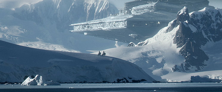 جبل مغطى بالثلوج ، حرب النجوم ، ستار المدمر، خلفية HD HD wallpaper