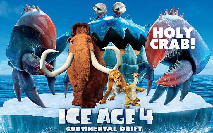 Ice Age 4 Continental Drift 2012, 2012, continental, deriva, Fondo de pantalla HD