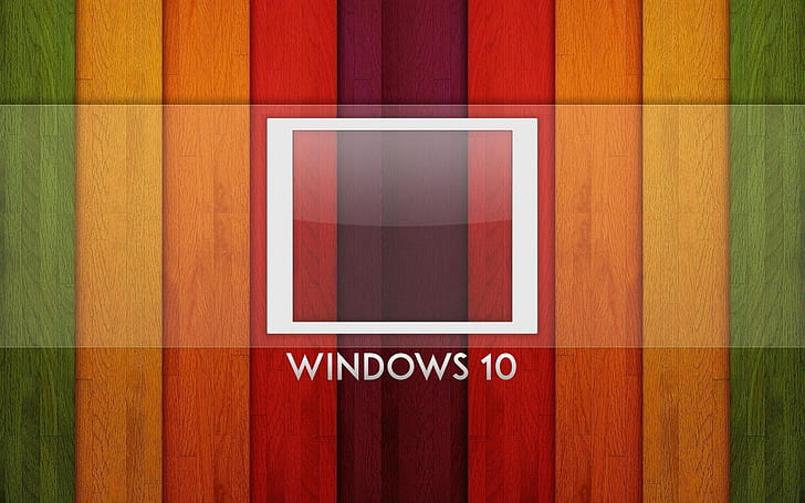 Windows 10 система, лого, дъга фон, дъска, Windows, 10, система, лого, дъга, фон, дърво, дъска, HD тапет