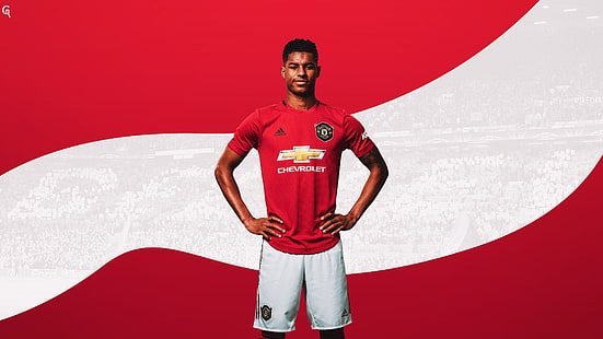 Sepak Bola, Marcus Rashford, Manchester United F.C., Wallpaper HD HD wallpaper