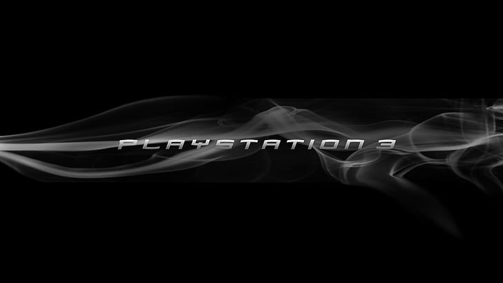 Playstation 3 HD, blanco y negro, juegos, ps3, humo, Fondo de pantalla HD