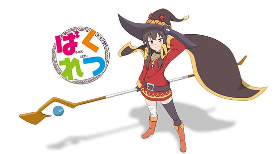 Kono Subarashii Sekai ni Shukufuku wo !, animeflickor, Megumin, HD tapet HD wallpaper